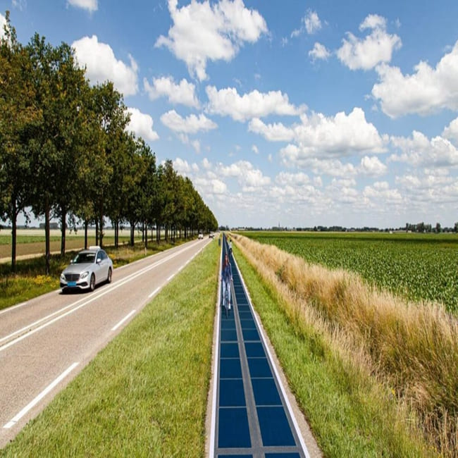 नीदरलैंड में सौर बाइक पथ का अनावरण किया गया